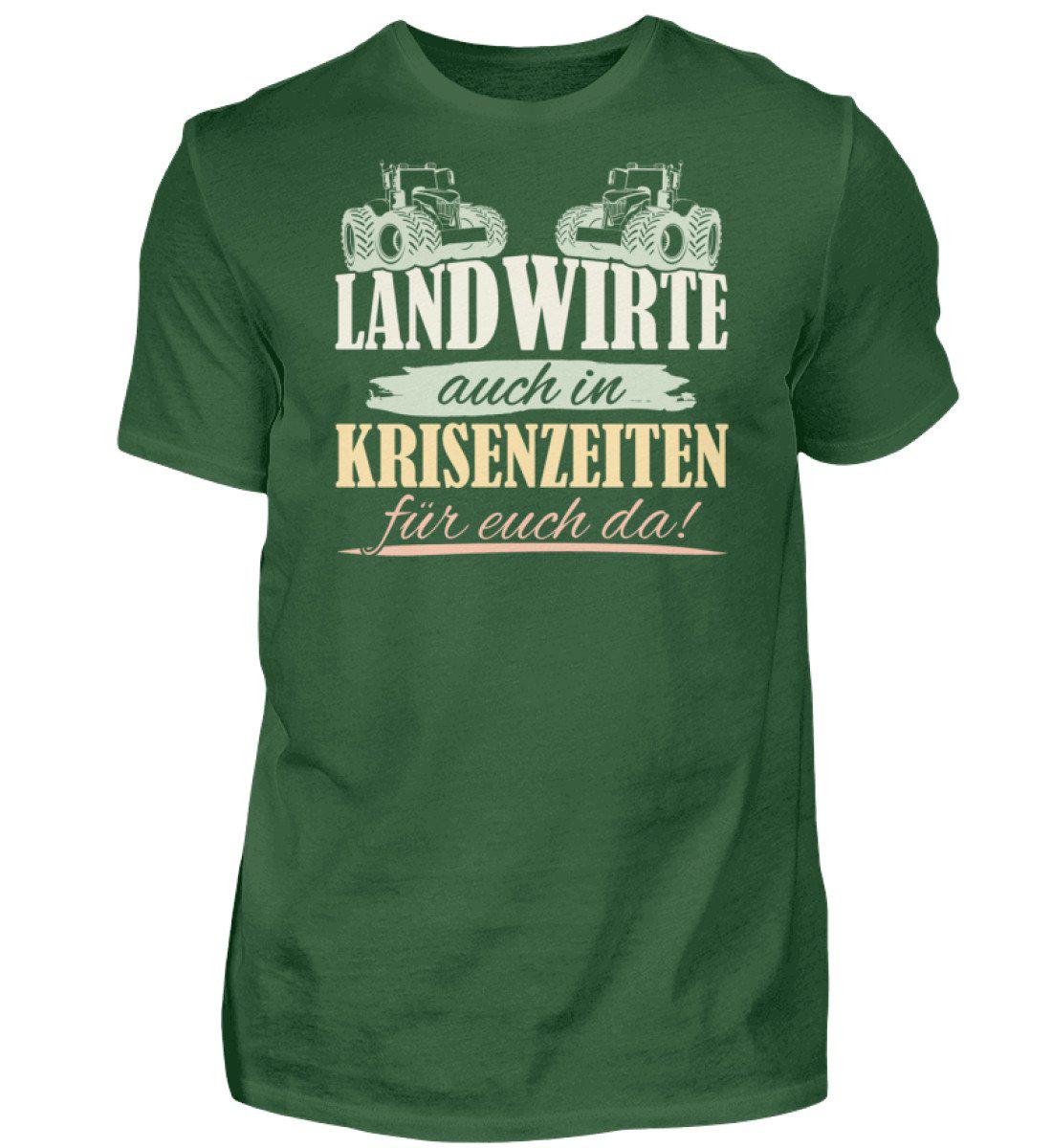 Landwirt Krisenzeiten · Herren T-Shirt-Herren Basic T-Shirt-Bottle Green-S-Agrarstarz