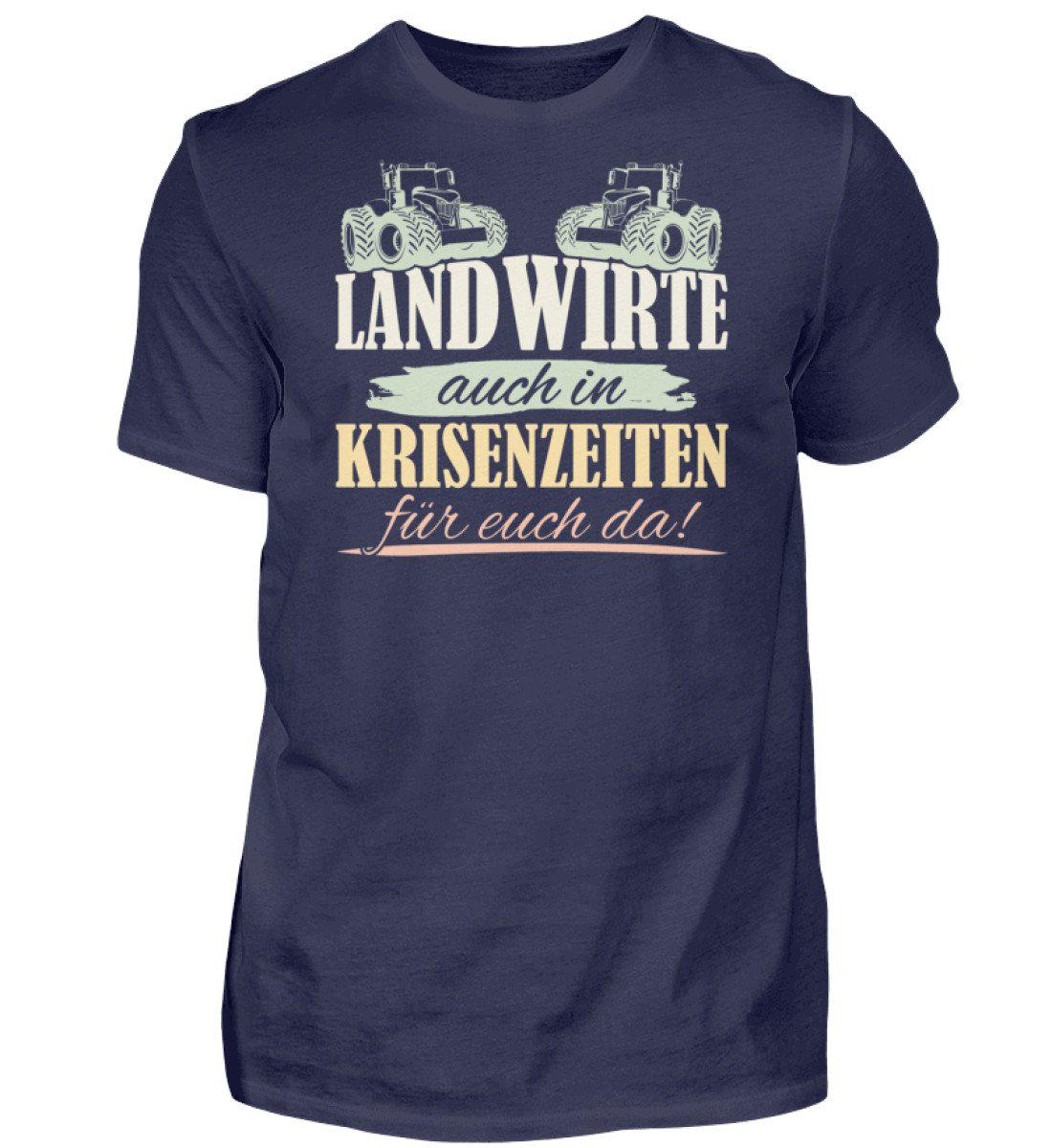 Landwirt Krisenzeiten · Herren T-Shirt-Herren Basic T-Shirt-Navy-S-Agrarstarz