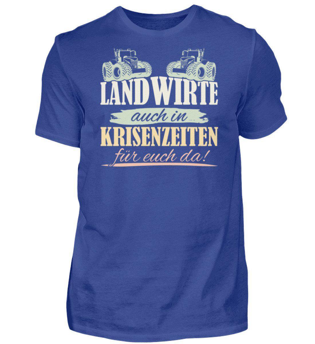 Landwirt Krisenzeiten · Herren T-Shirt-Herren Basic T-Shirt-Royal Blue-S-Agrarstarz