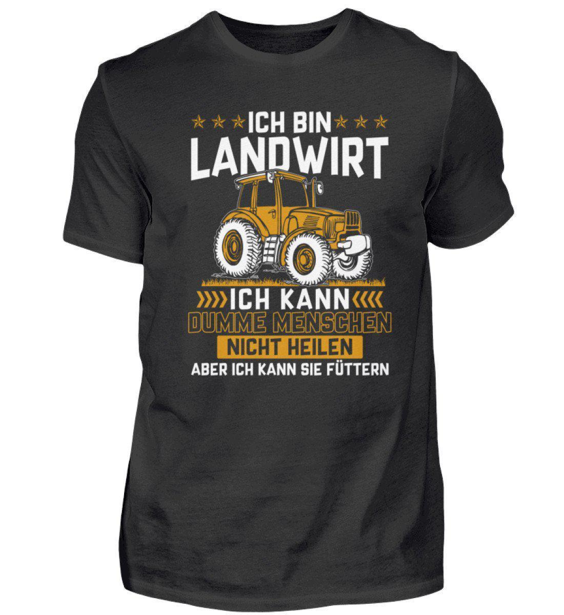 Landwirt Menschen füttern · Herren T-Shirt-Herren Basic T-Shirt-Black-S-Agrarstarz