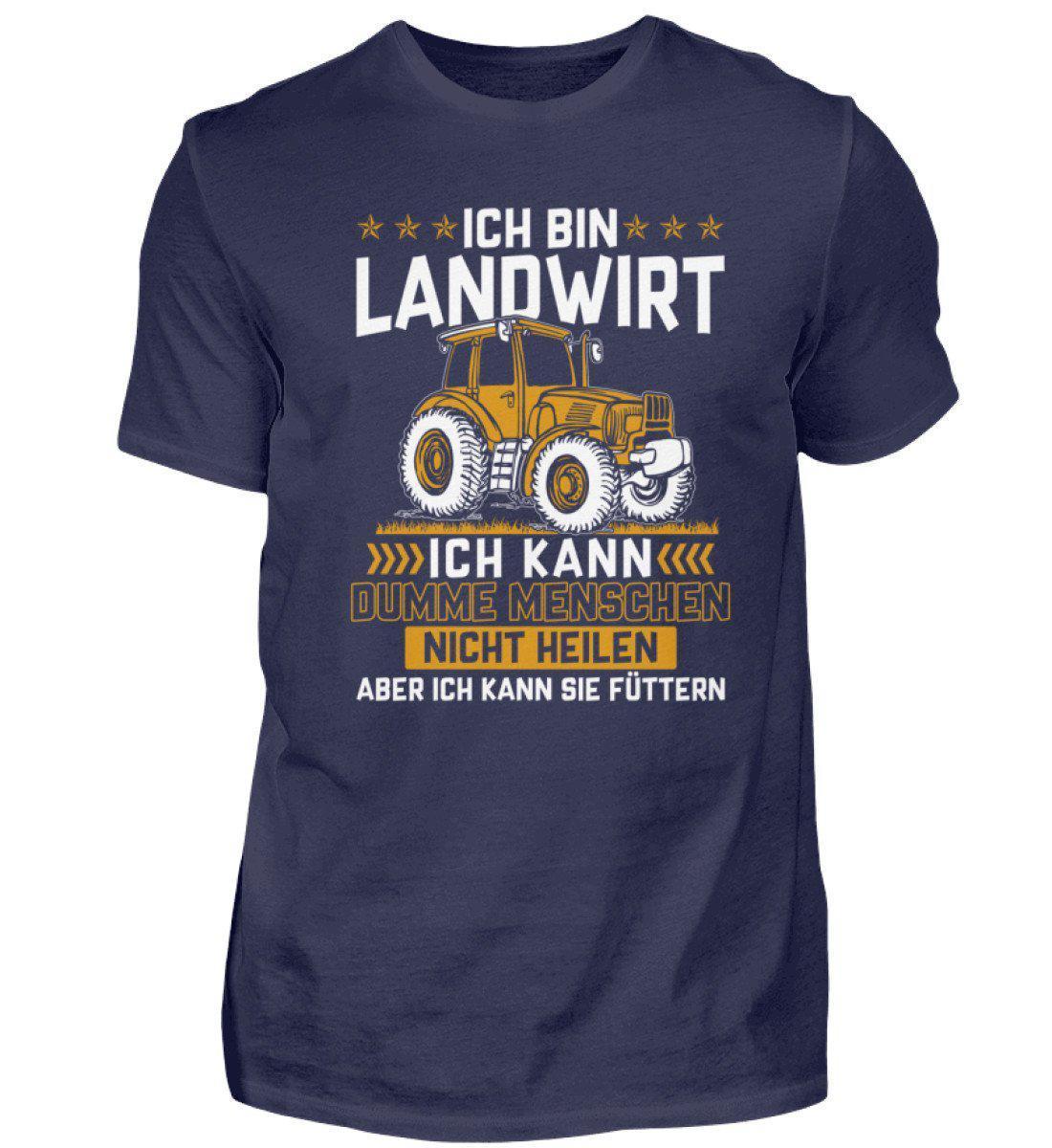Landwirt Menschen füttern · Herren T-Shirt-Herren Basic T-Shirt-Navy-S-Agrarstarz