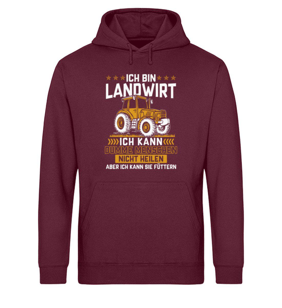 Landwirt Menschen füttern · Unisex Organic Hoodie-Drummer Hoodie ST/ST-Burgundy-XS-Agrarstarz