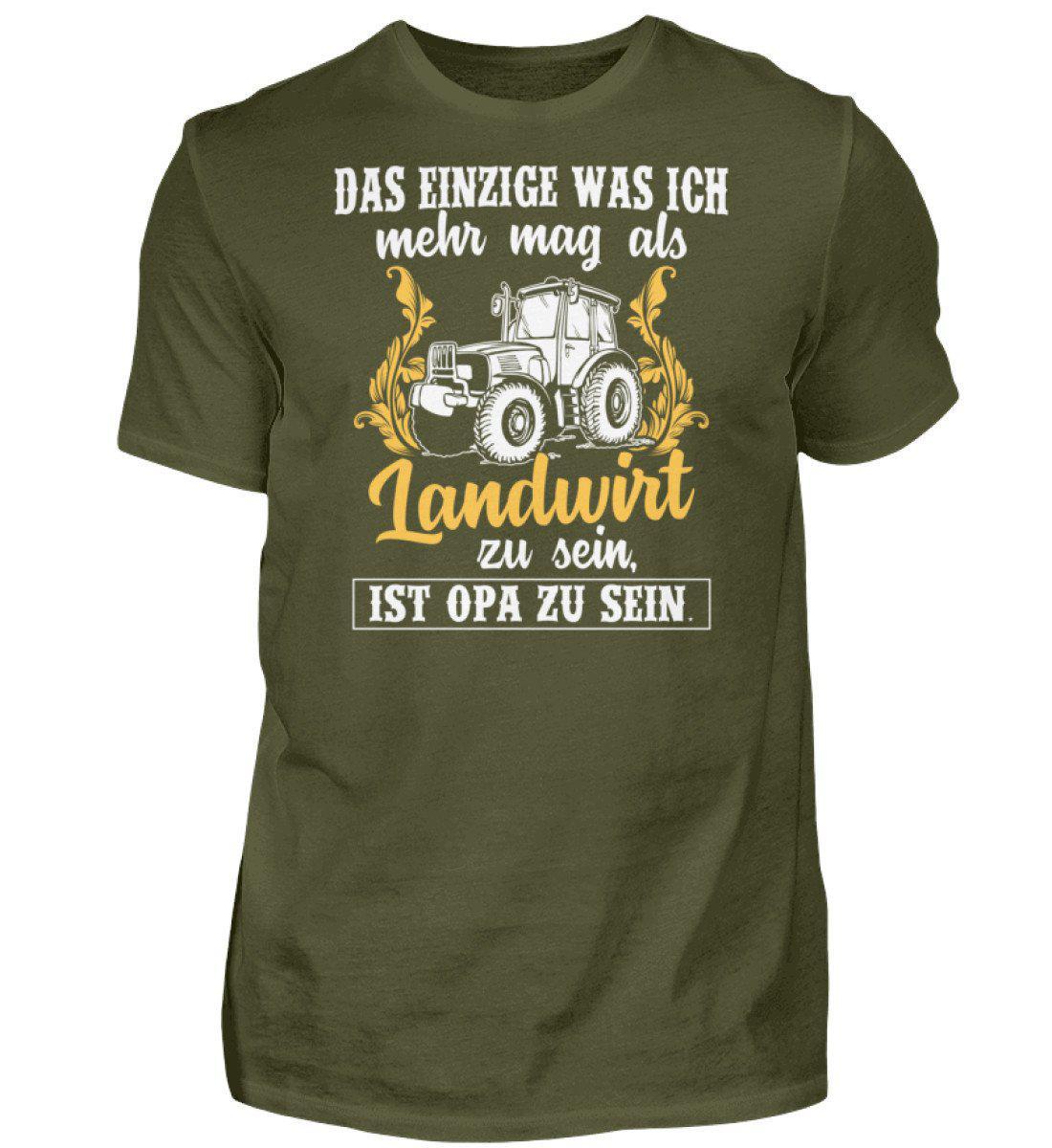 Landwirt Opa · Herren T-Shirt-Herren Basic T-Shirt-Urban Khaki-S-Agrarstarz
