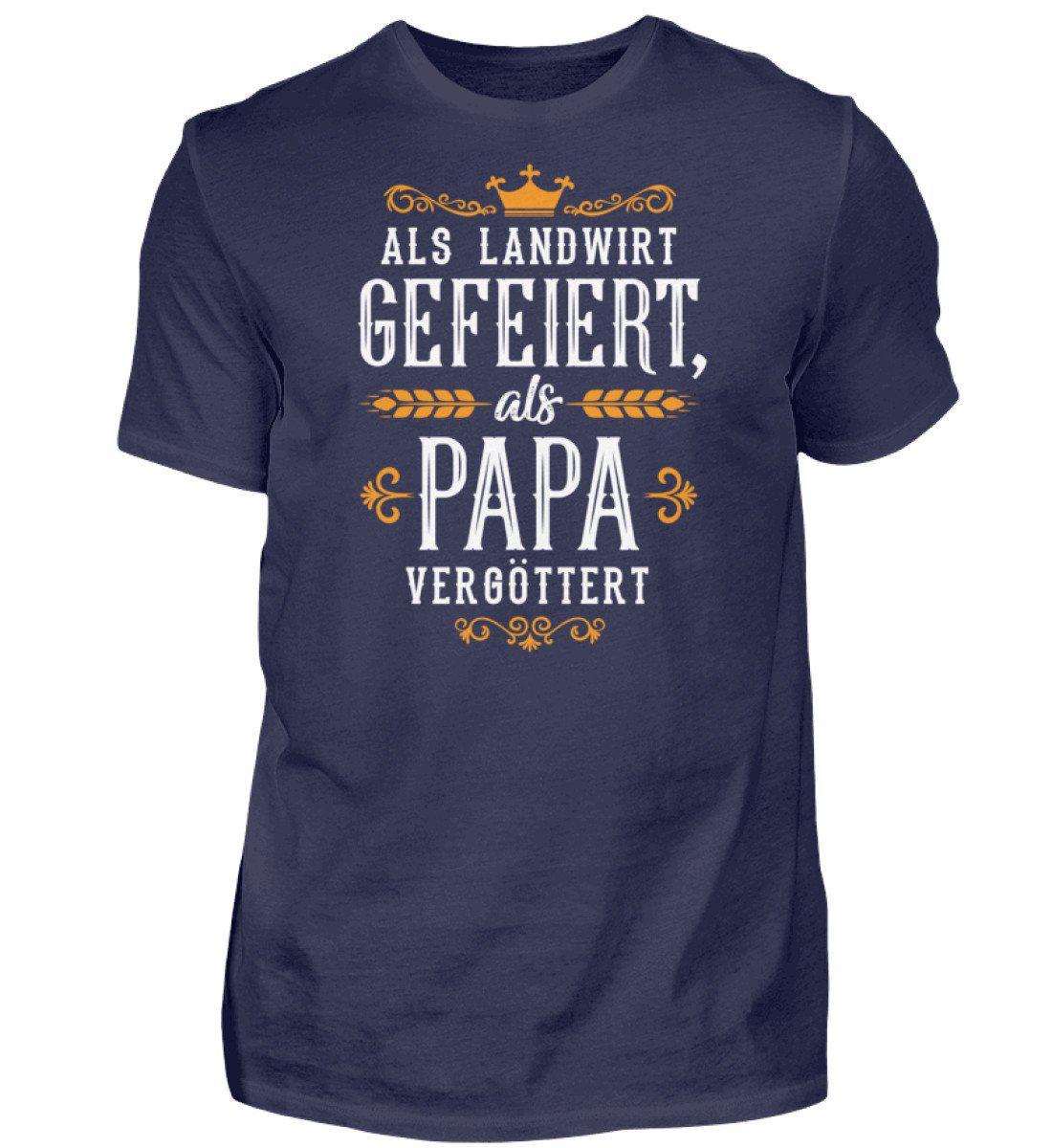 Landwirt gefeiert Papa vergöttert · Herren T-Shirt-Herren Basic T-Shirt-Navy-S-Agrarstarz