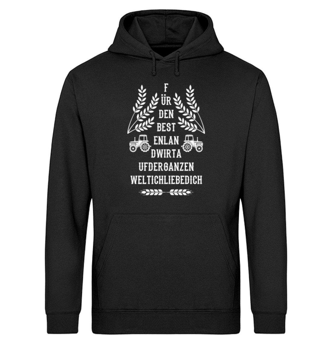 Landwirt ich liebe dich · Unisex Organic Hoodie-Drummer Hoodie ST/ST-Black-XS-Agrarstarz