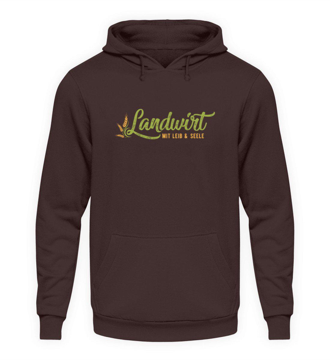 Landwirt mit Leib und Seele · Unisex Kapuzenpullover Hoodie-Unisex Hoodie-Hot Chocolate-S-Agrarstarz
