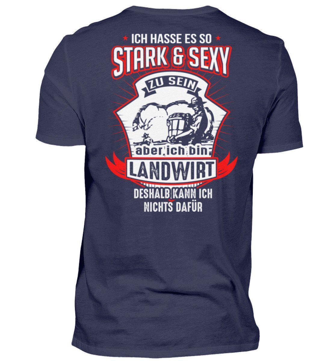 Landwirt stark · Herren T-Shirt-Herren Basic T-Shirt-Navy-S-Agrarstarz