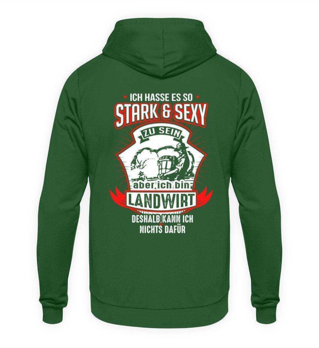 Landwirt stark · Unisex Kapuzenpullover Hoodie-Unisex Hoodie-Bottle Green-L-Agrarstarz