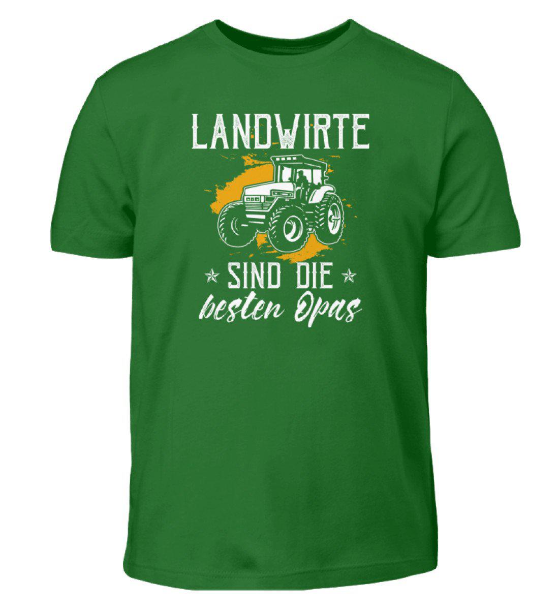 Landwirte besten Opas · Kinder T-Shirt-Kinder T-Shirt-Kelly Green-3/4 (98/104)-Agrarstarz