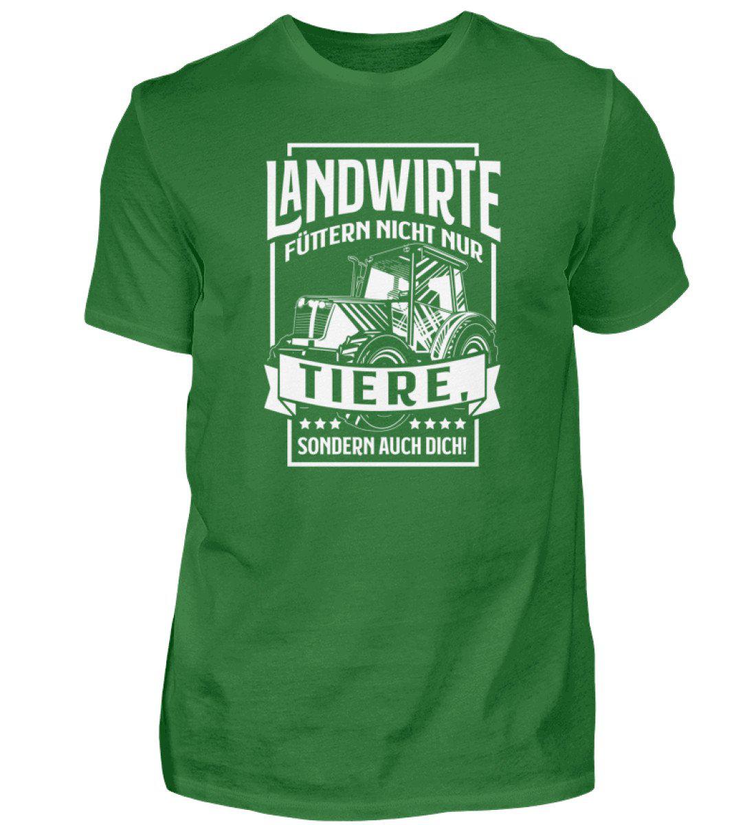 Landwirte füttern auch dich · Herren T-Shirt-Herren Basic T-Shirt-Kelly Green-S-Agrarstarz
