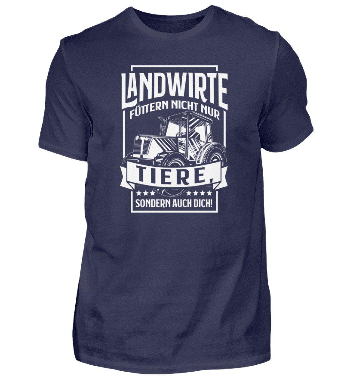 Landwirte füttern auch dich · Herren T-Shirt-Herren Basic T-Shirt-Navy-S-Agrarstarz