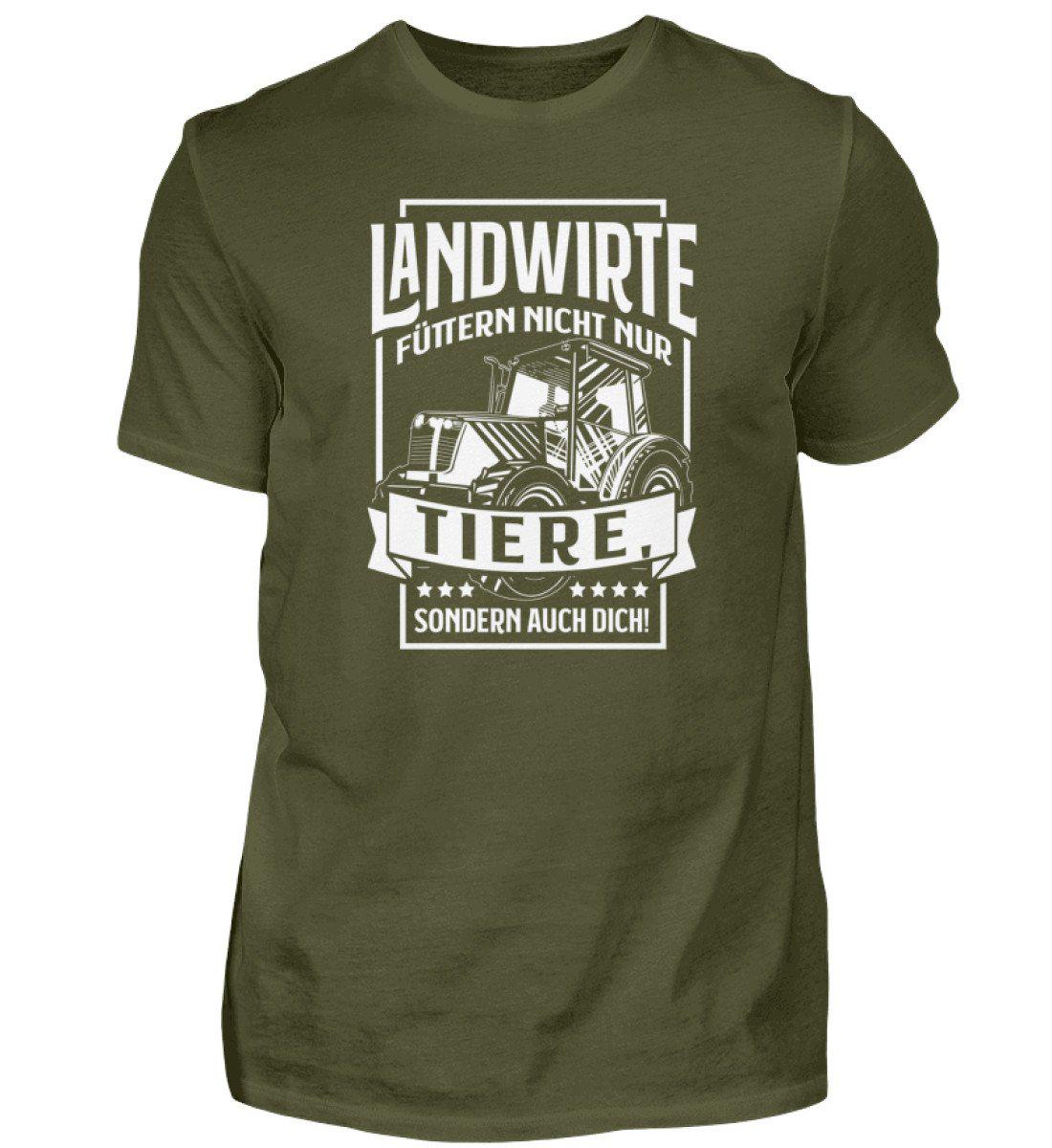 Landwirte füttern auch dich · Herren T-Shirt-Herren Basic T-Shirt-Urban Khaki-S-Agrarstarz