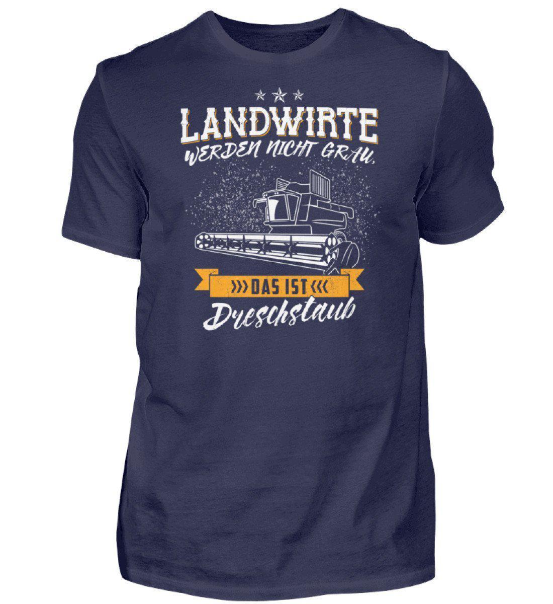 Landwirte grau Dreschstaub · Herren T-Shirt-Herren Basic T-Shirt-Navy-S-Agrarstarz