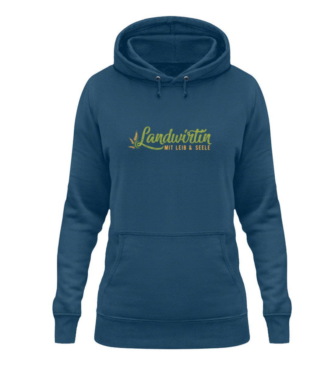 Landwirtin mit Leib und Seele - Damen Hoodie-Damen Hoodie-Airforce Blue-XS-Agrarstarz
