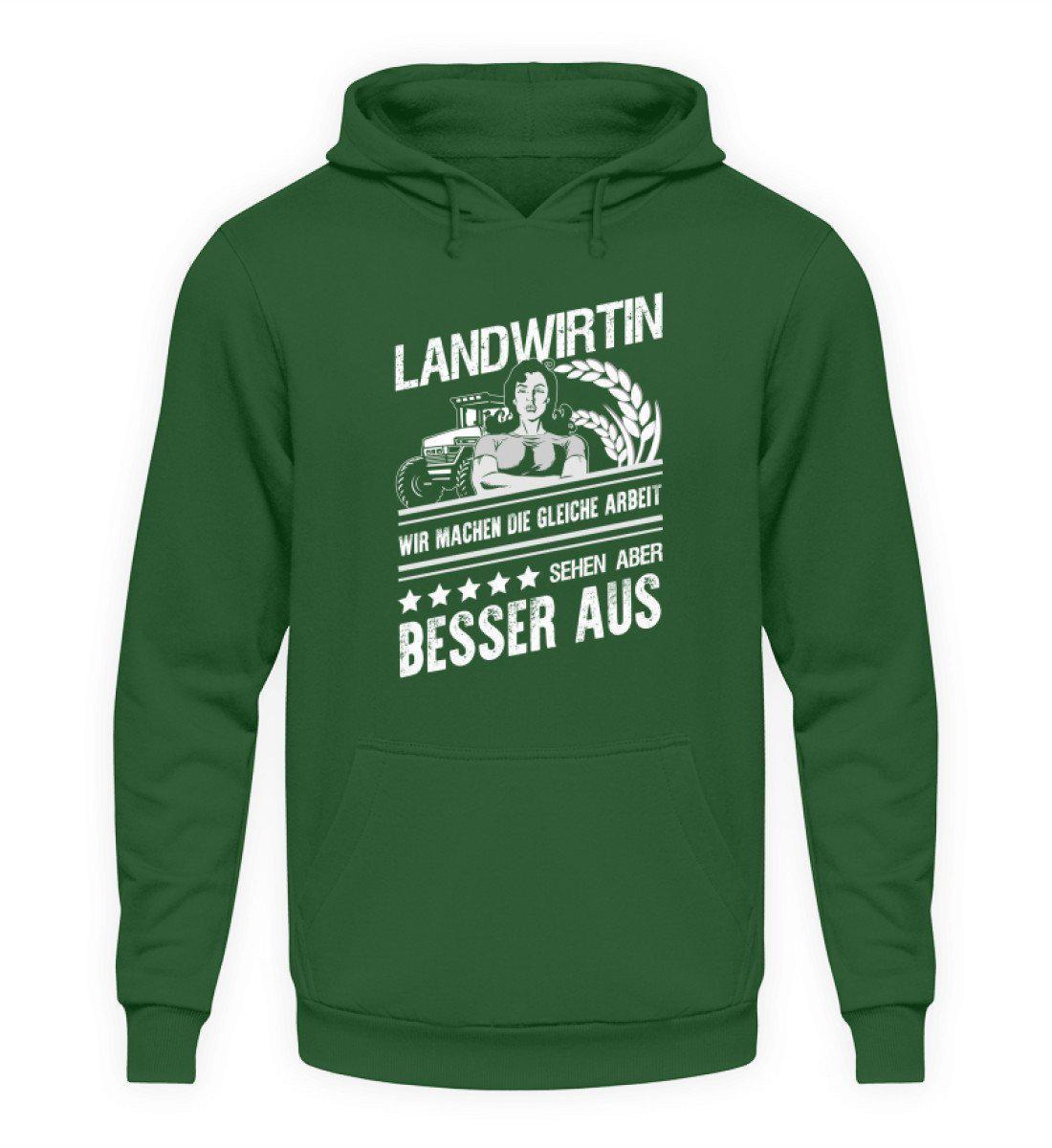Landwirtin sehen besser aus · Unisex Kapuzenpullover Hoodie-Unisex Hoodie-Bottle Green-L-Agrarstarz