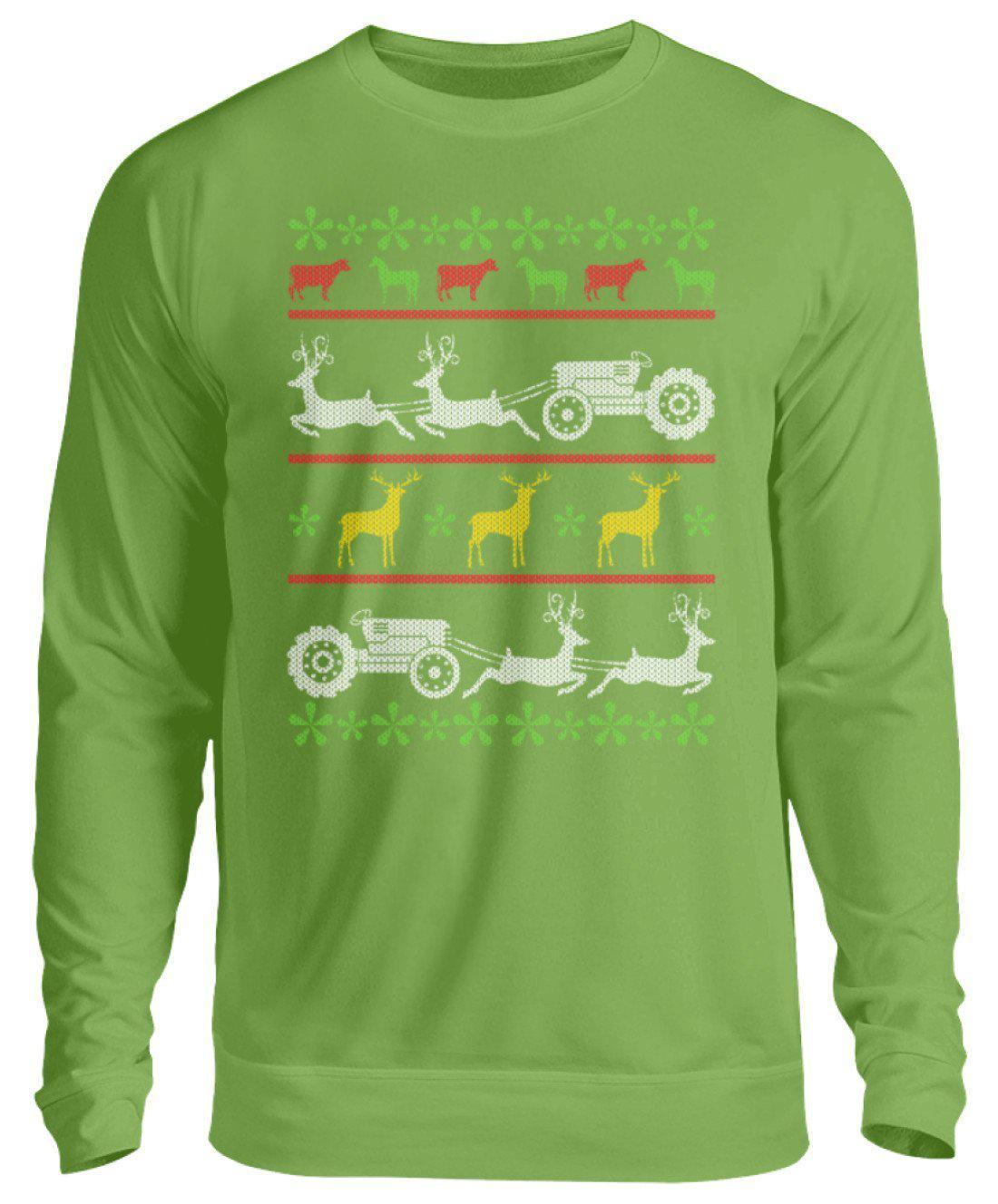 Landwirtschaft 2 Ugly Christmas · Unisex Sweatshirt Pullover-Unisex Sweatshirt-LimeGreen-S-Agrarstarz