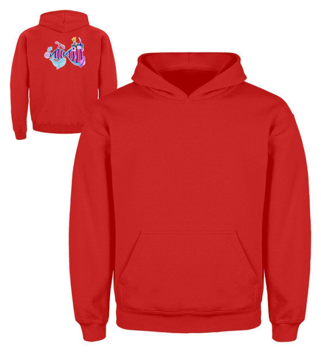 Landwirtschaft Evolution · Kinder Kapuzenpullover Hoodie-Kinder Hoodie-Fire Red-3/4 (98/104)-Agrarstarz
