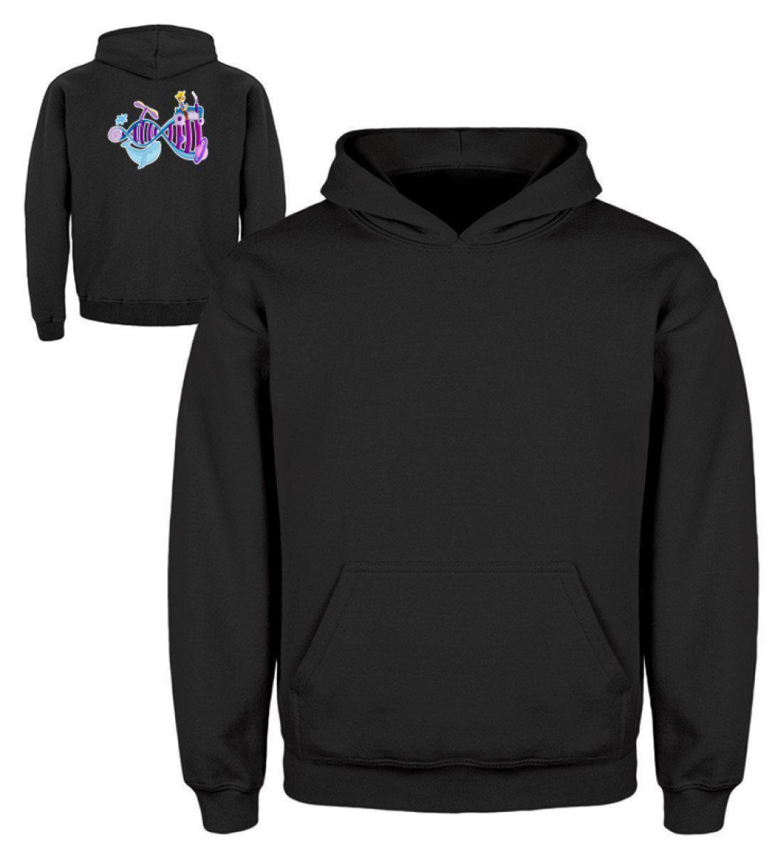 Landwirtschaft Evolution · Kinder Kapuzenpullover Hoodie-Kinder Hoodie-Jet Black-3/4 (98/104)-Agrarstarz