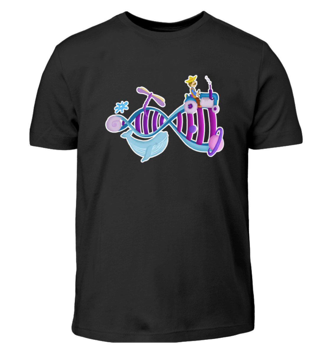 Landwirtschaft Evolution · Kinder T-Shirt-Kinder T-Shirt-Black-3/4 (98/104)-Agrarstarz