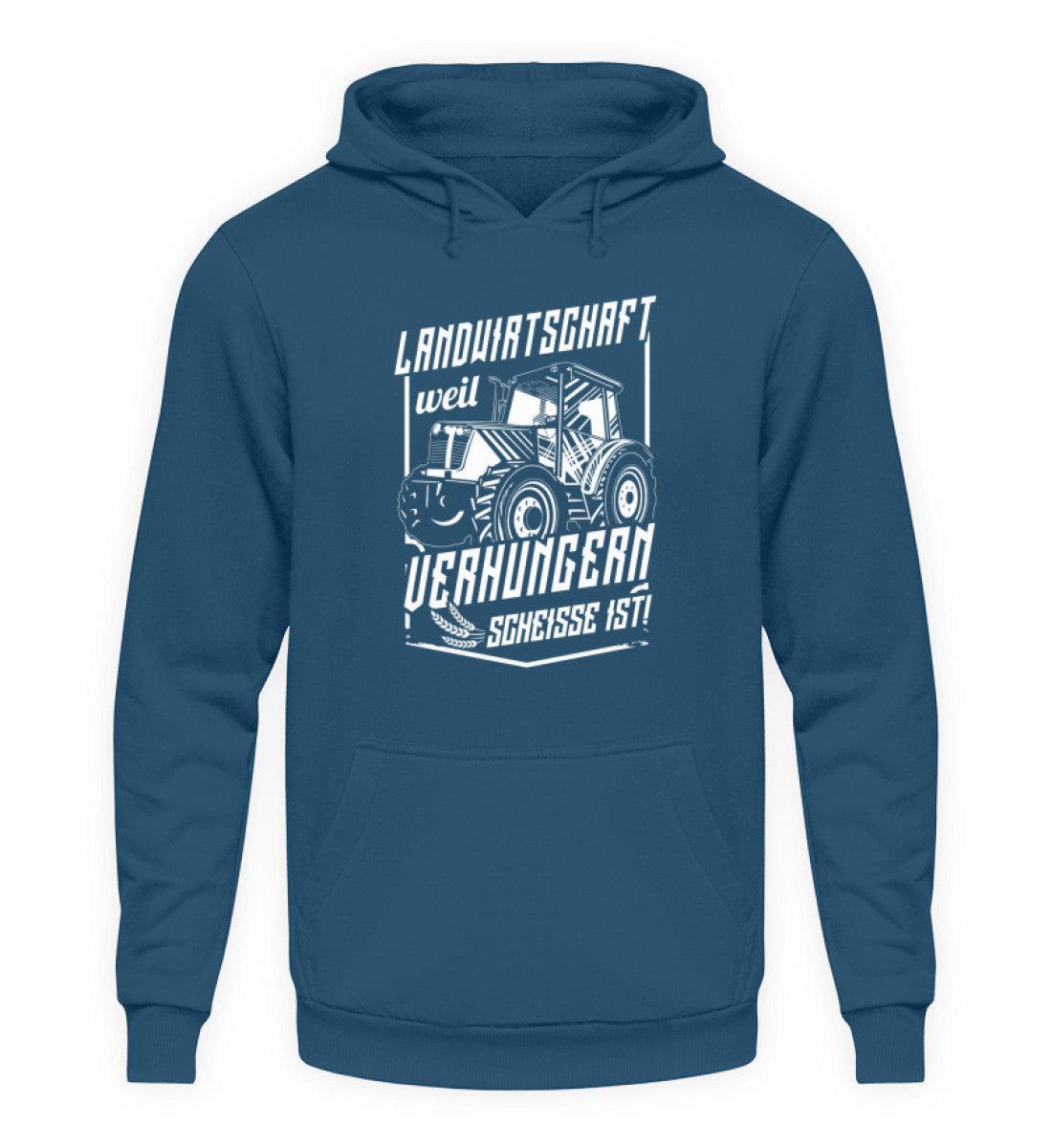 Landwirtschaft verhungern · Unisex Kapuzenpullover Hoodie-Unisex Hoodie-Airforce Blue-S-Agrarstarz