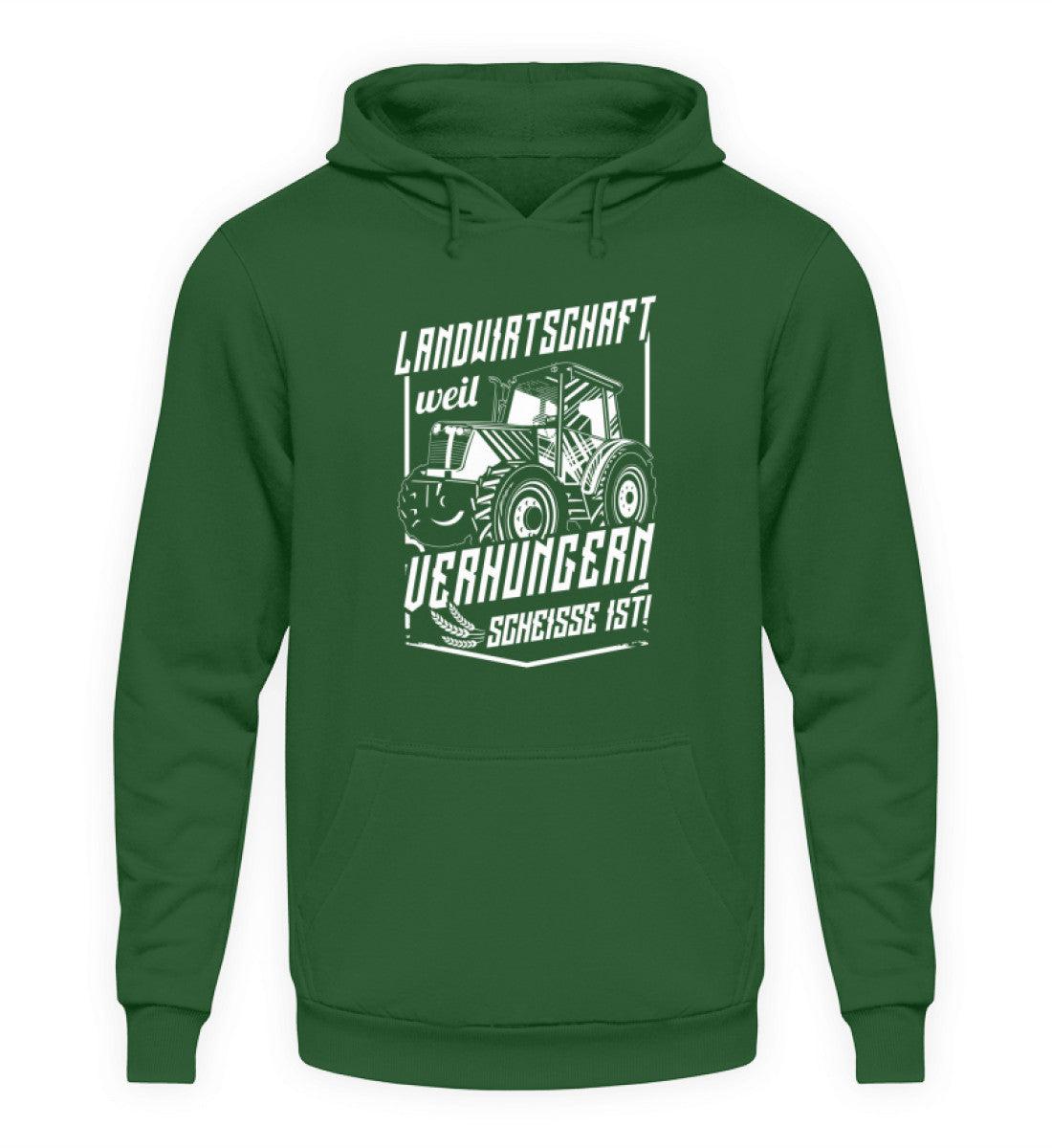 Landwirtschaft verhungern · Unisex Kapuzenpullover Hoodie-Unisex Hoodie-Bottle Green-S-Agrarstarz