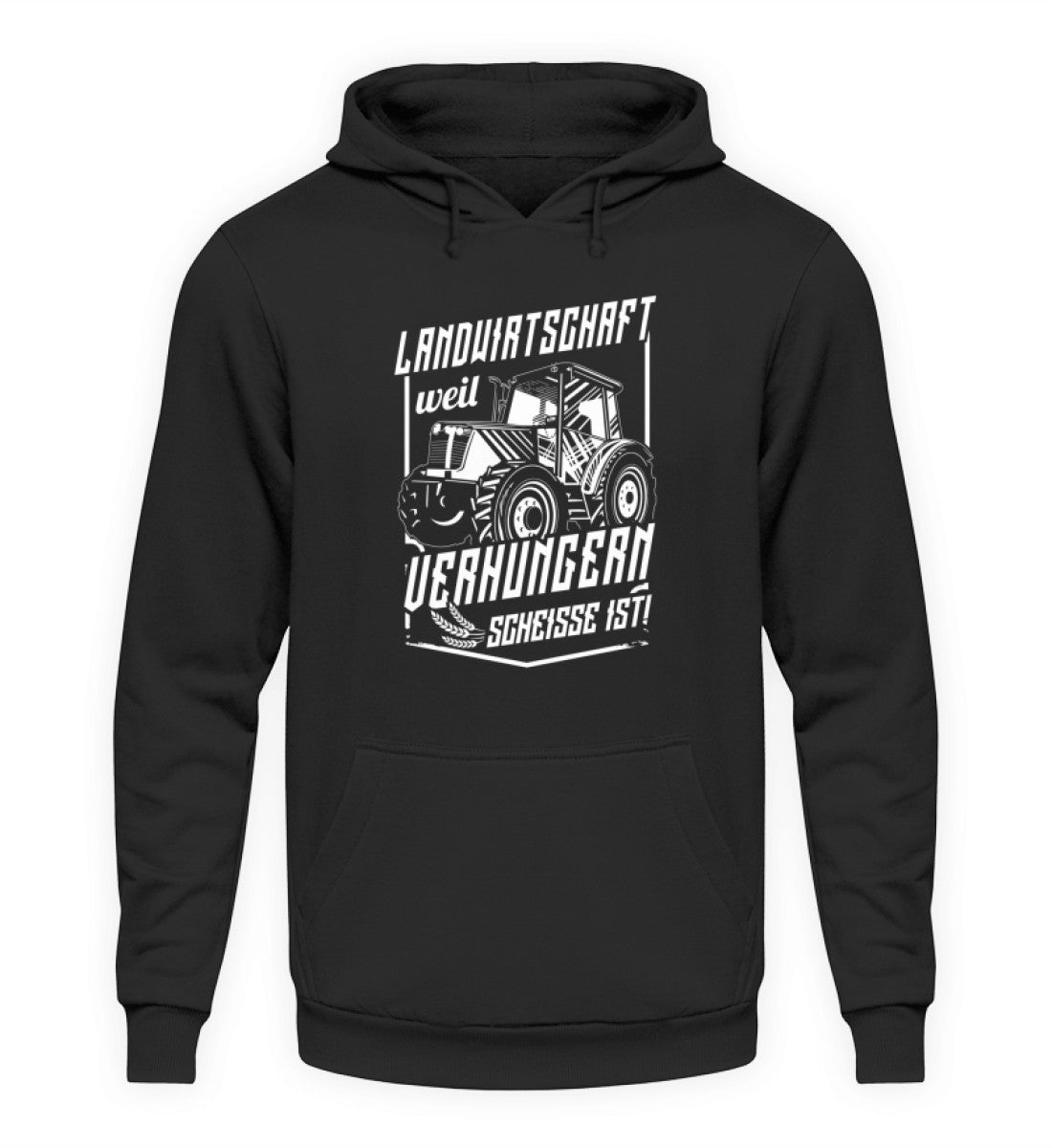 Landwirtschaft verhungern · Unisex Kapuzenpullover Hoodie-Unisex Hoodie-Deep Black-XS-Agrarstarz