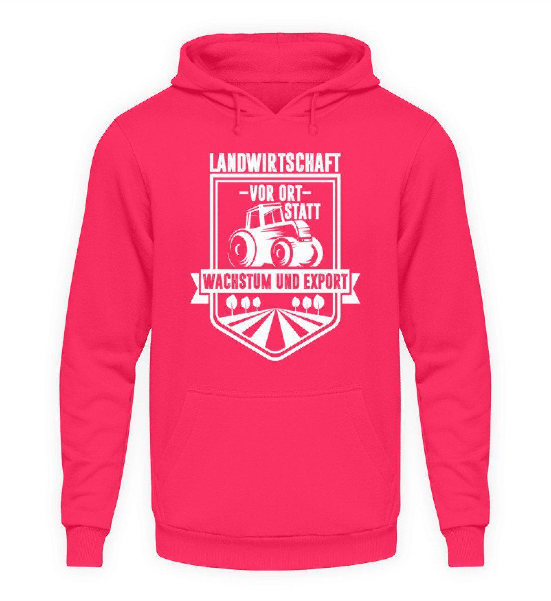 Landwirtschaft vor Ort · Unisex Kapuzenpullover Hoodie-Unisex Hoodie-Hot Pink-L-Agrarstarz