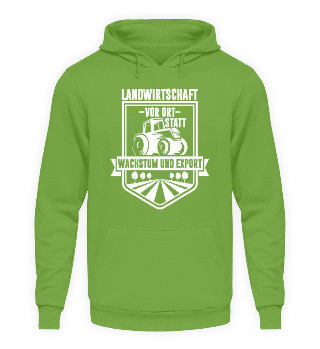 Landwirtschaft vor Ort · Unisex Kapuzenpullover Hoodie-Unisex Hoodie-LimeGreen-L-Agrarstarz