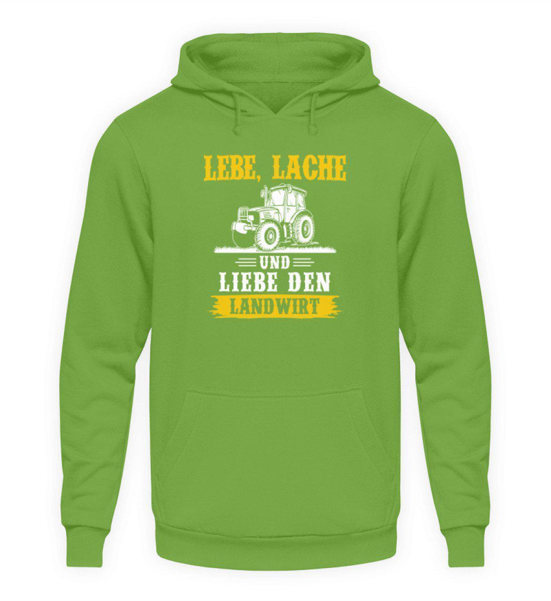 Lebe Lache Liebe Landwirt · Unisex Kapuzenpullover Hoodie-Unisex Hoodie-LimeGreen-S-Agrarstarz