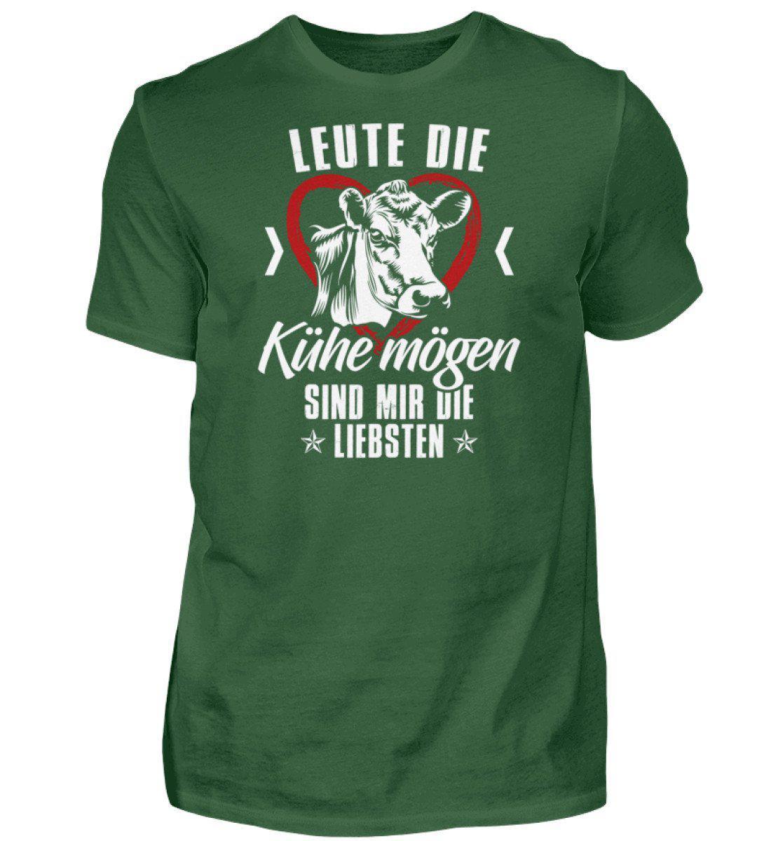 Leute Kühe mögen - Herren Shirt-Herren Basic T-Shirt-Bottle Green-S-Agrarstarz