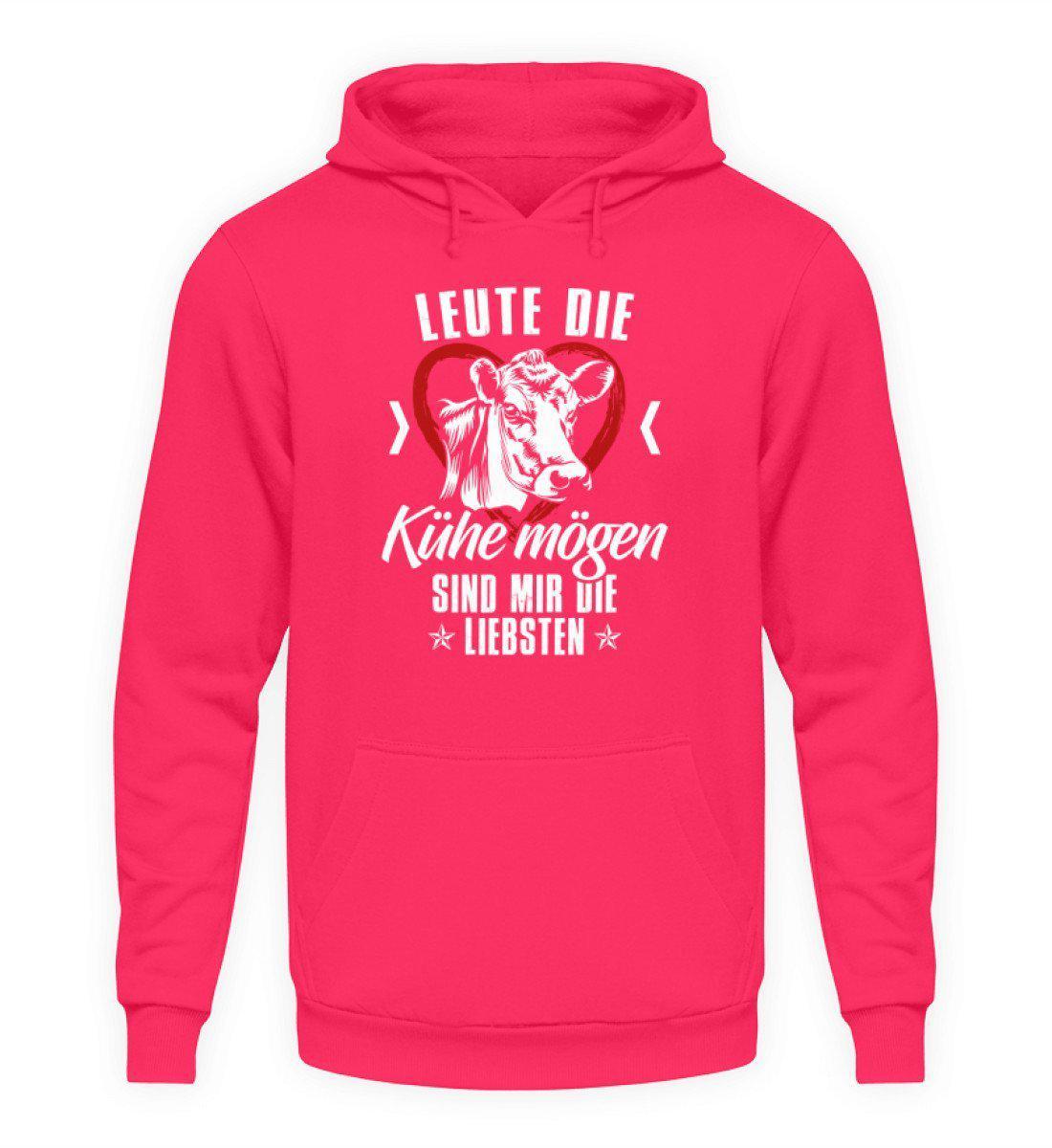 Leute Kühe mögen · Unisex Kapuzenpullover Hoodie-Unisex Hoodie-Hot Pink-L-Agrarstarz