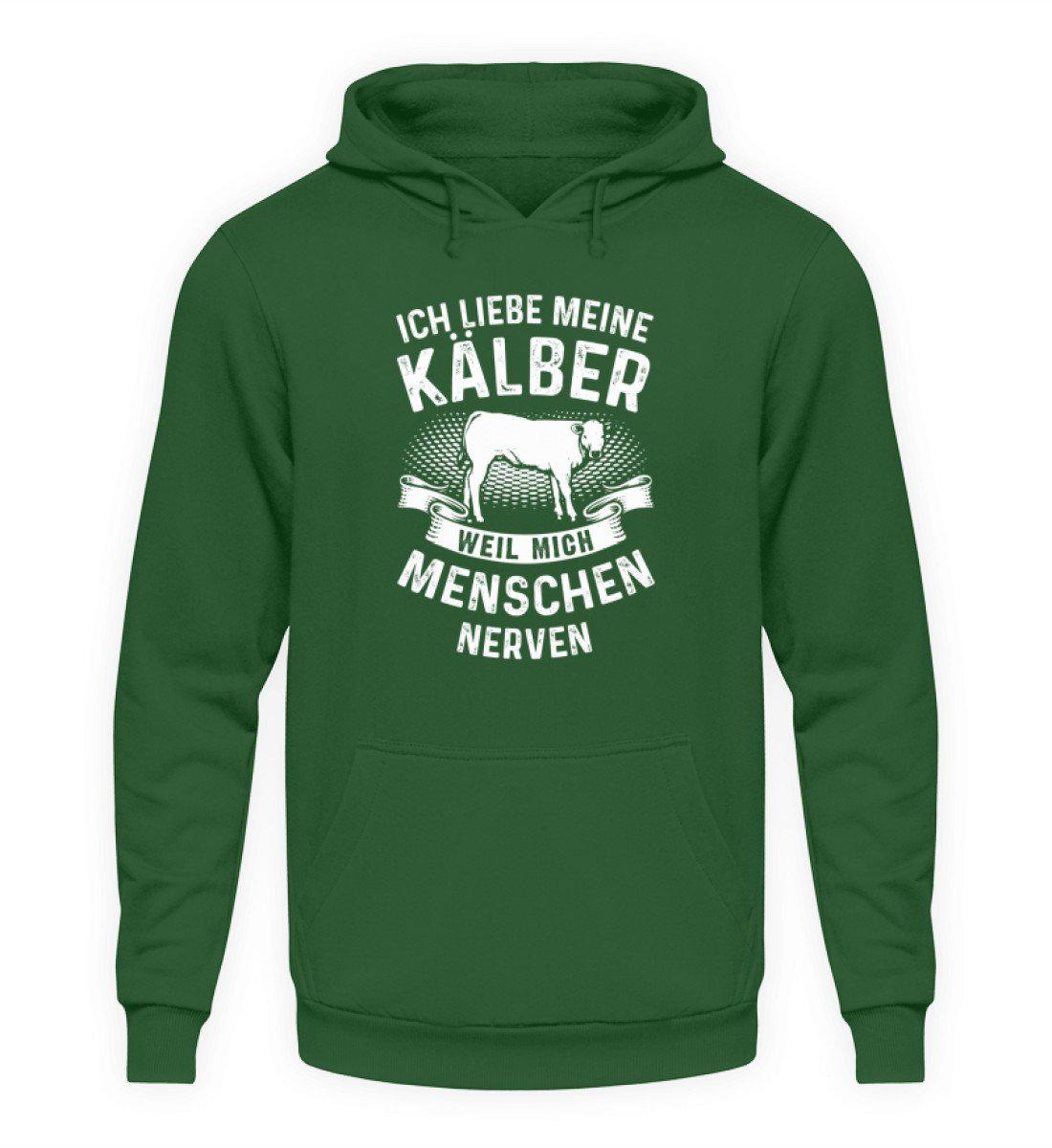 Liebe Kälber Menschen nerven · Unisex Kapuzenpullover Hoodie-Unisex Hoodie-Bottle Green-S-Agrarstarz