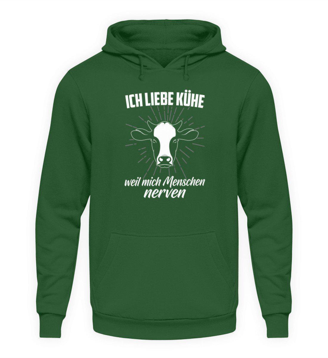 Liebe Kühe Menschen nerven · Unisex Kapuzenpullover Hoodie-Unisex Hoodie-Bottle Green-L-Agrarstarz