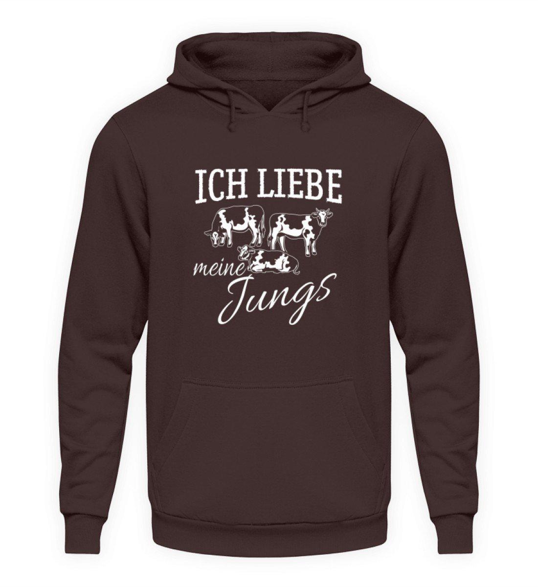 Liebe meine Jungs Ochsen · Unisex Kapuzenpullover Hoodie-Unisex Hoodie-Hot Chocolate-S-Agrarstarz