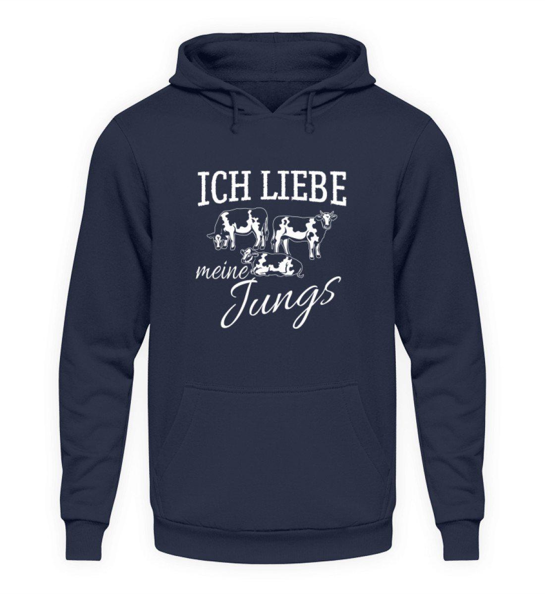 Liebe meine Jungs Ochsen · Unisex Kapuzenpullover Hoodie-Unisex Hoodie-Oxford Navy-S-Agrarstarz