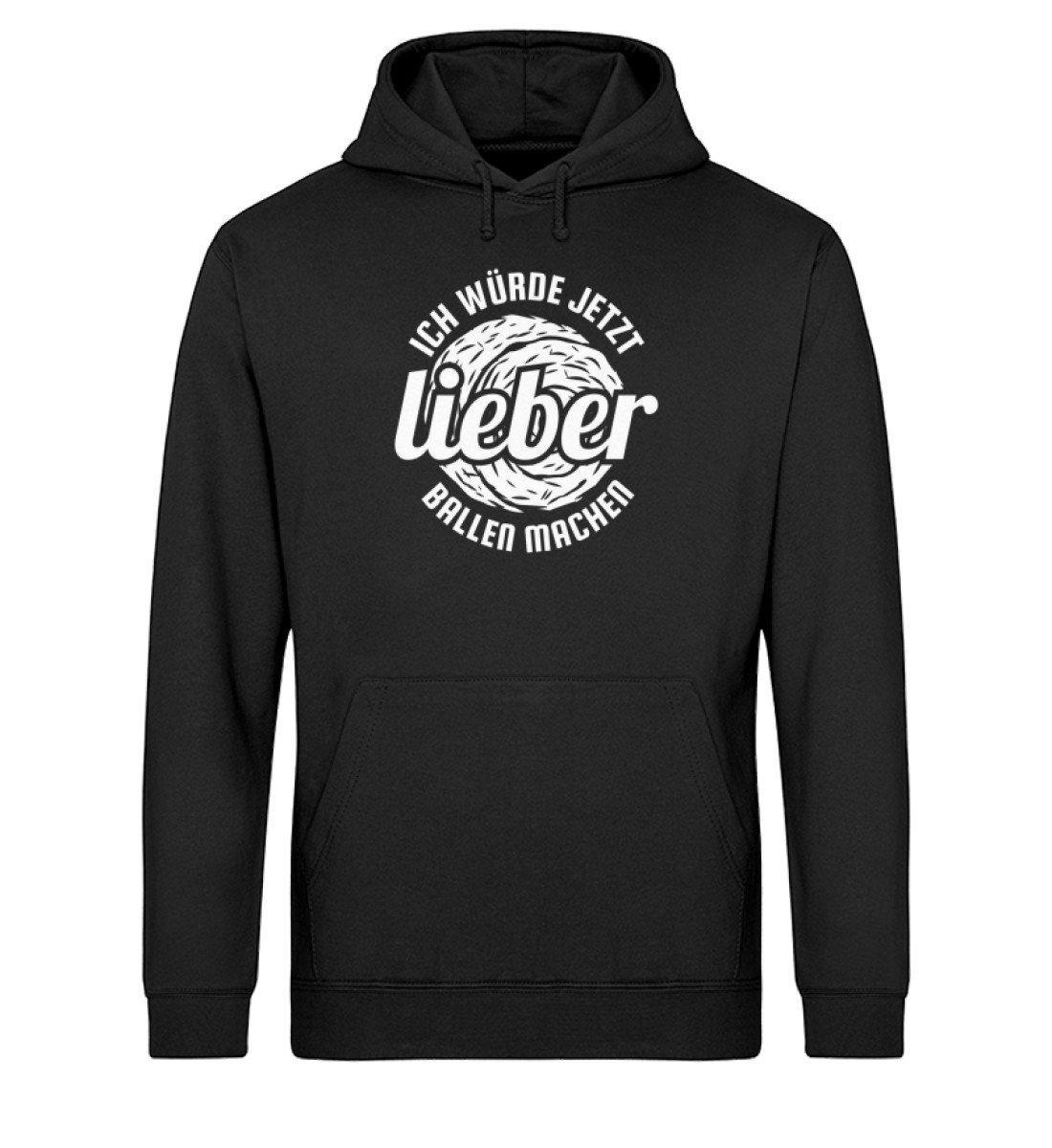 Lieber Ballen machen · Unisex Organic Hoodie-Drummer Hoodie ST/ST-Black-XS-Agrarstarz