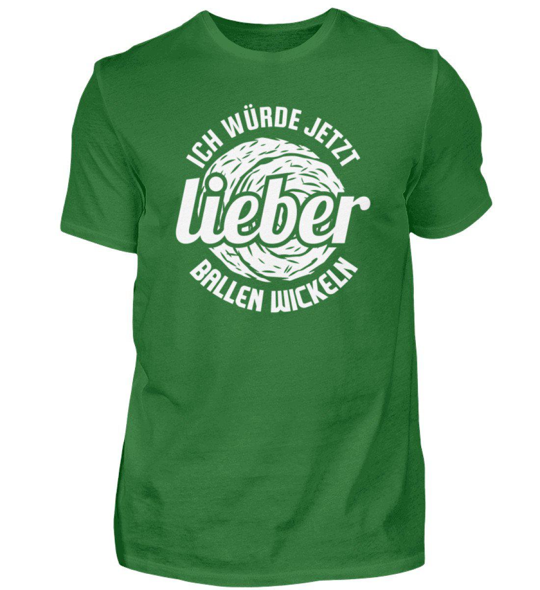 Lieber Ballen wickeln · Herren T-Shirt-Herren Basic T-Shirt-Kelly Green-S-Agrarstarz