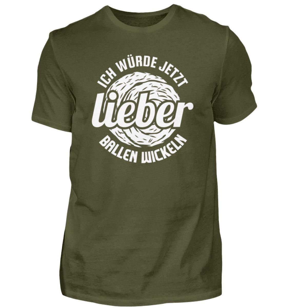 Lieber Ballen wickeln · Herren T-Shirt-Herren Basic T-Shirt-Urban Khaki-S-Agrarstarz