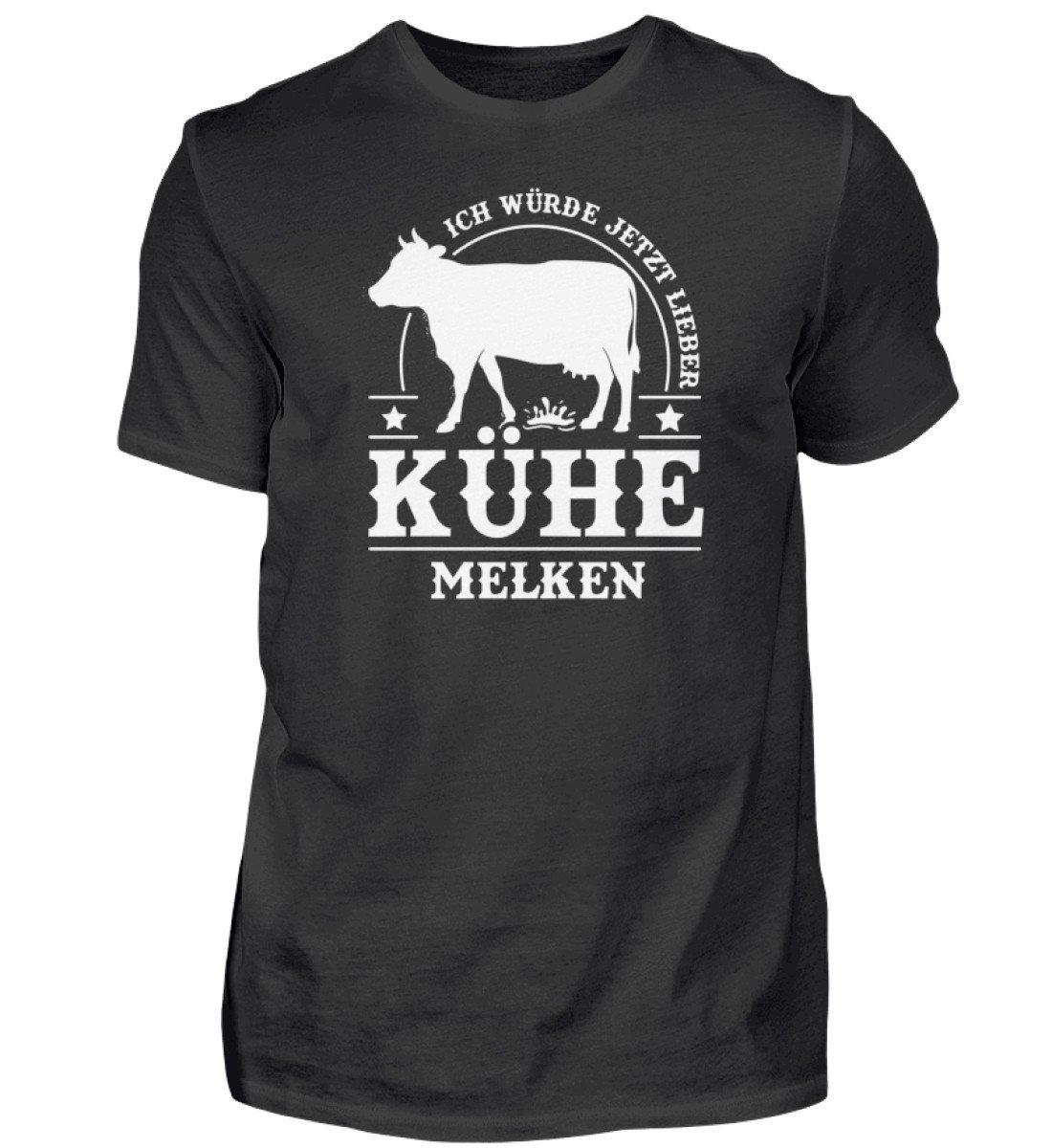 Lieber Kühe melken - Herren Shirt-Herren Basic T-Shirt-Agrarstarz