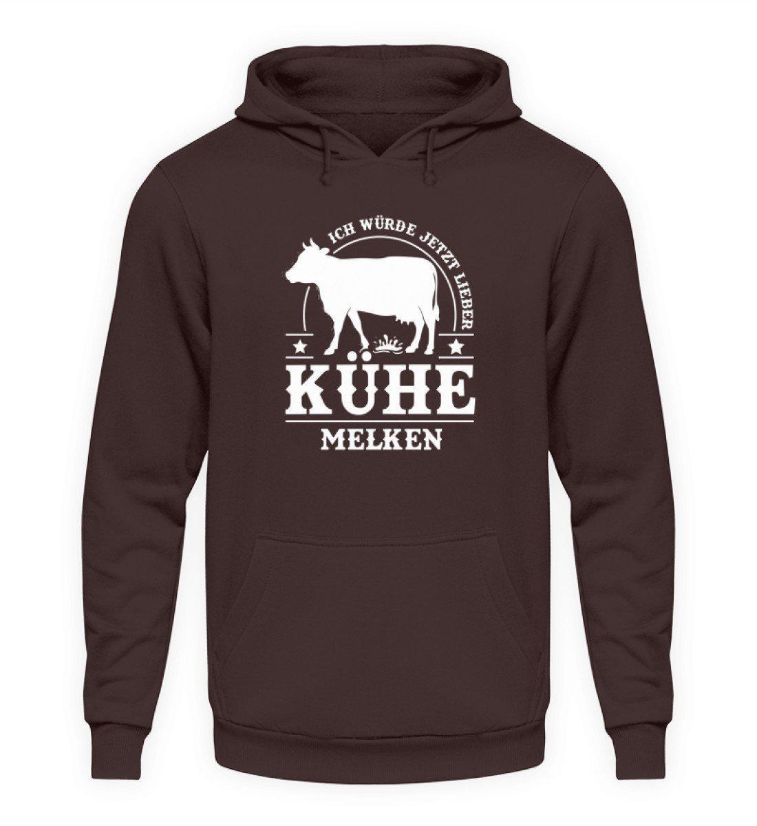 Lieber Kühe melken · Unisex Kapuzenpullover Hoodie-Unisex Hoodie-Hot Chocolate-L-Agrarstarz