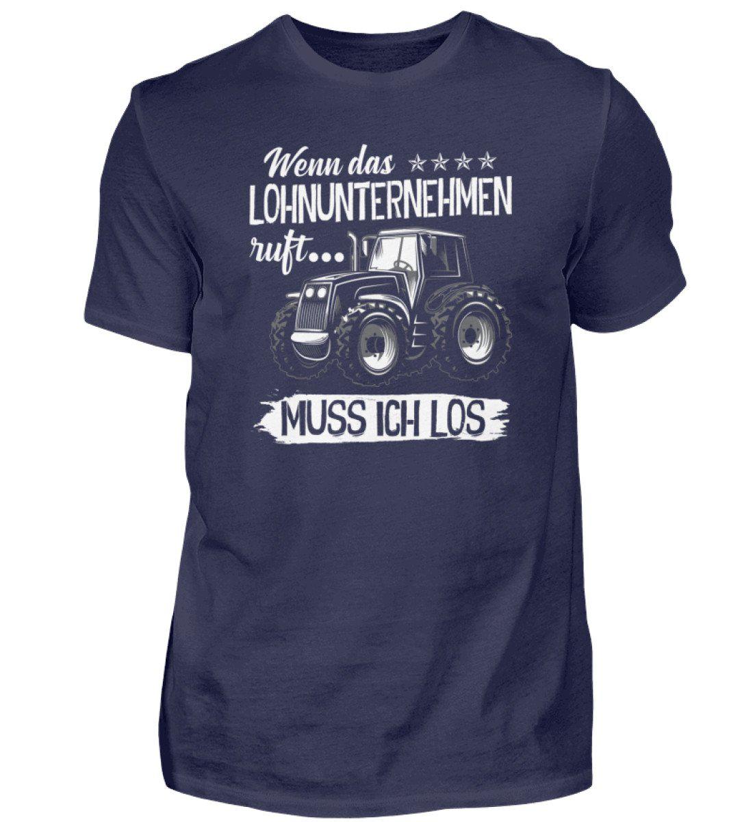 Lohnunternehmen ruft · Herren T-Shirt-Herren Basic T-Shirt-Navy-S-Agrarstarz