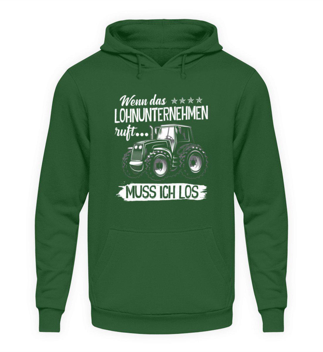 Lohnunternehmen ruft · Unisex Kapuzenpullover Hoodie-Unisex Hoodie-Bottle Green-L-Agrarstarz