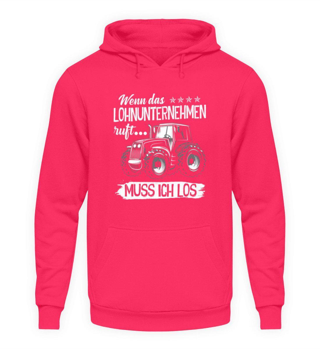Lohnunternehmen ruft · Unisex Kapuzenpullover Hoodie-Unisex Hoodie-Hot Pink-L-Agrarstarz