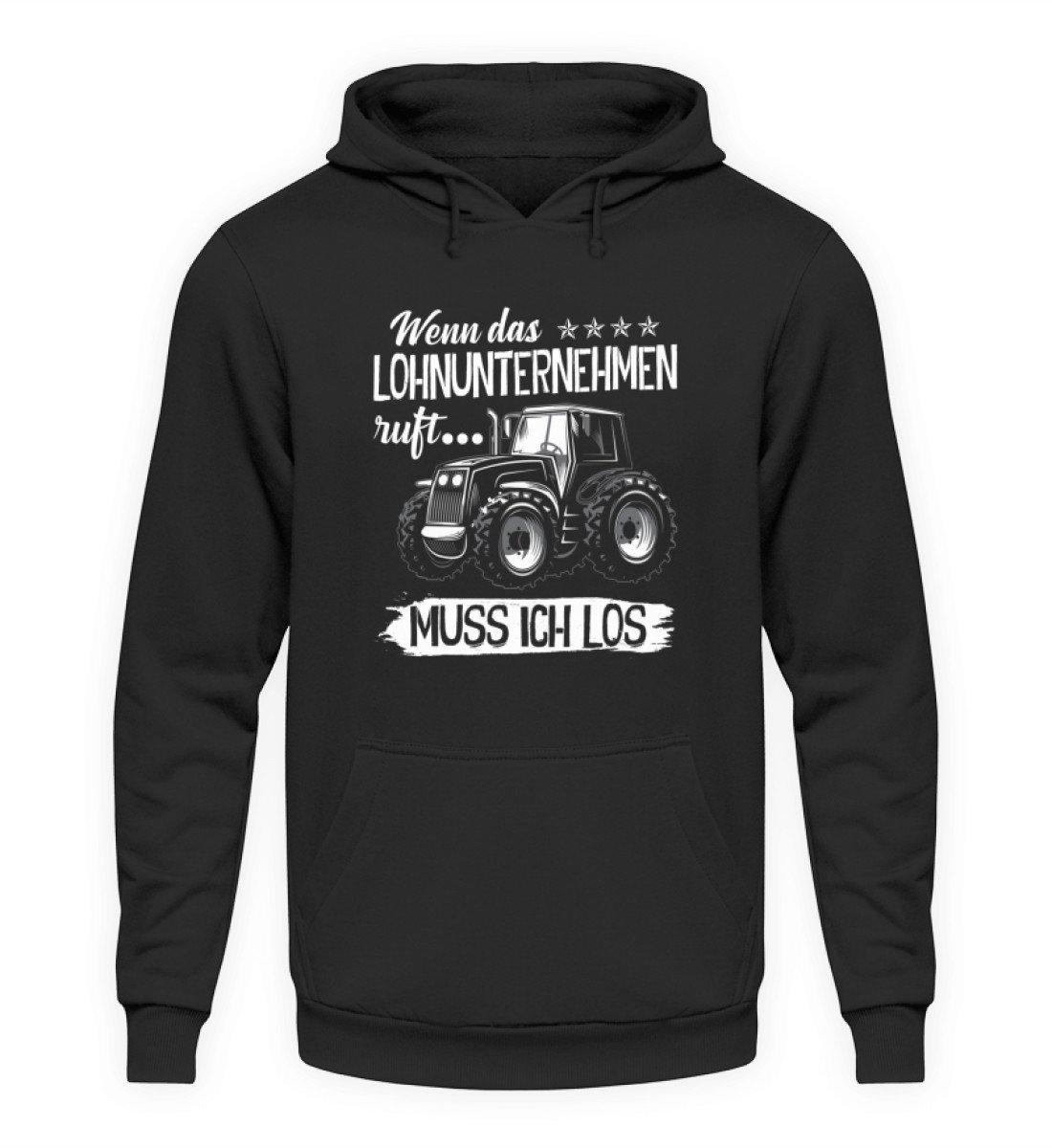 Lohnunternehmen ruft · Unisex Kapuzenpullover Hoodie-Unisex Hoodie-Jet Black-L-Agrarstarz