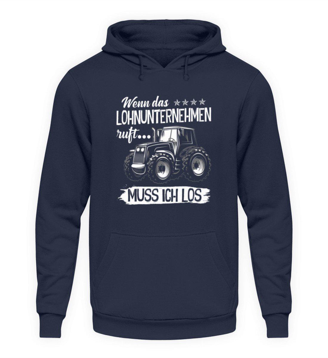 Lohnunternehmen ruft · Unisex Kapuzenpullover Hoodie-Unisex Hoodie-Oxford Navy-L-Agrarstarz