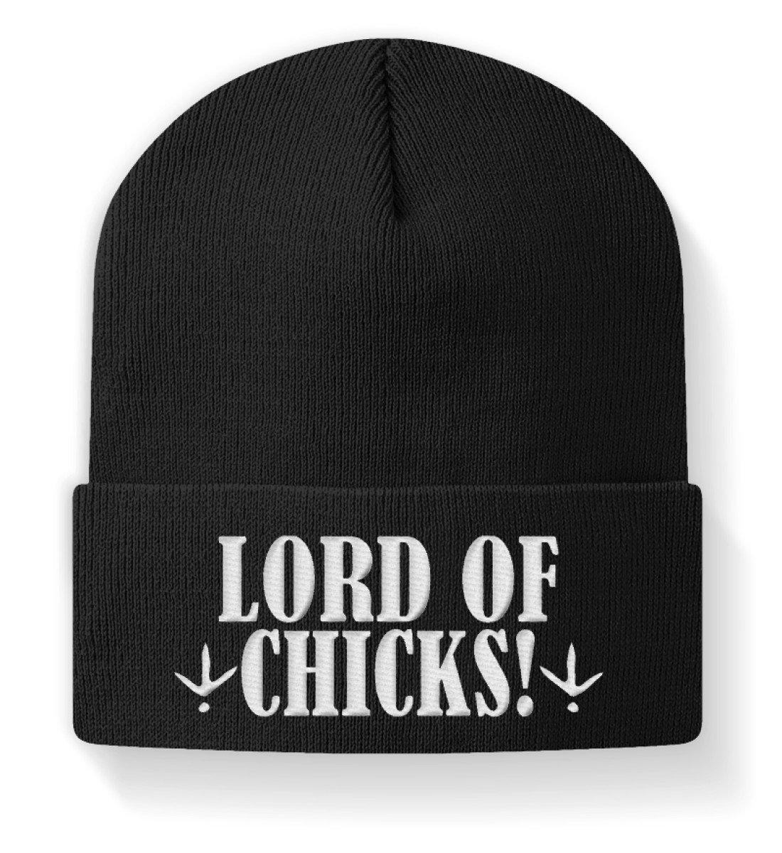 Lord of chicks · Beanie Mütze-Beanie mit Stick-Black-M-Agrarstarz