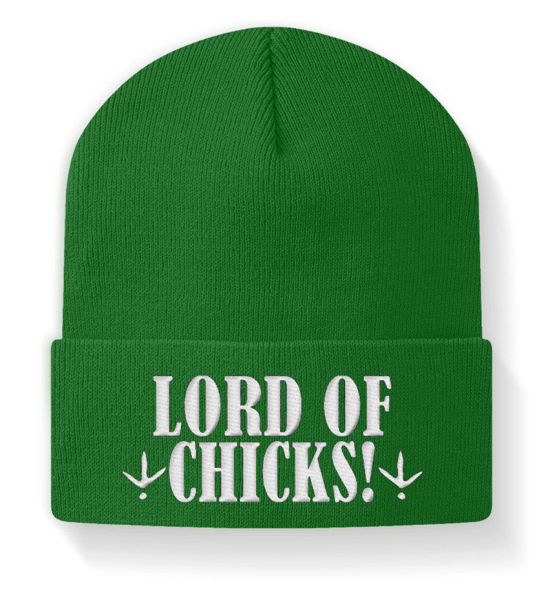 Lord of chicks · Beanie Mütze-Beanie mit Stick-Kelly Green-M-Agrarstarz