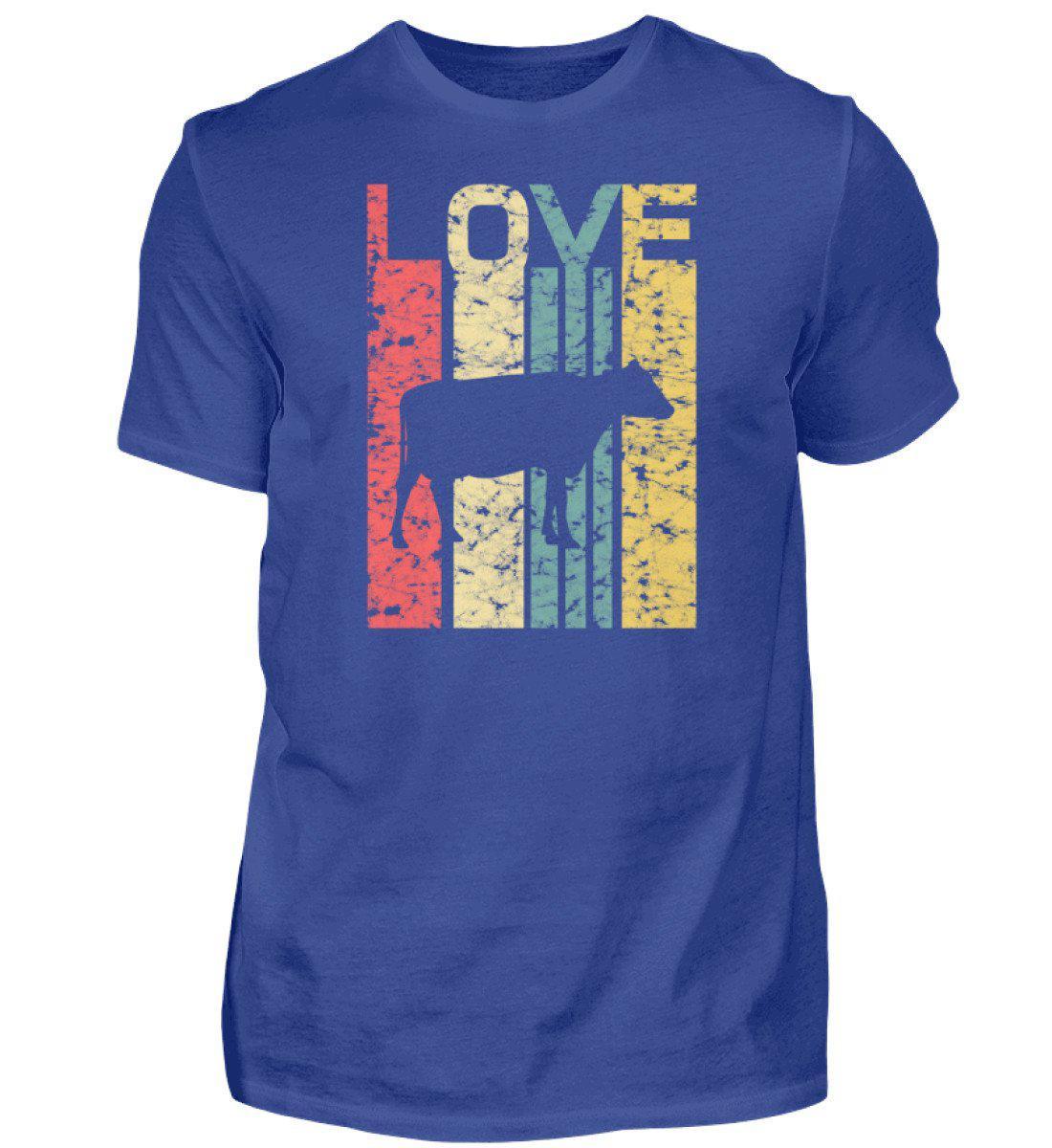 Love Kuh Retro · Herren T-Shirt-Herren Basic T-Shirt-Royal Blue-S-Agrarstarz