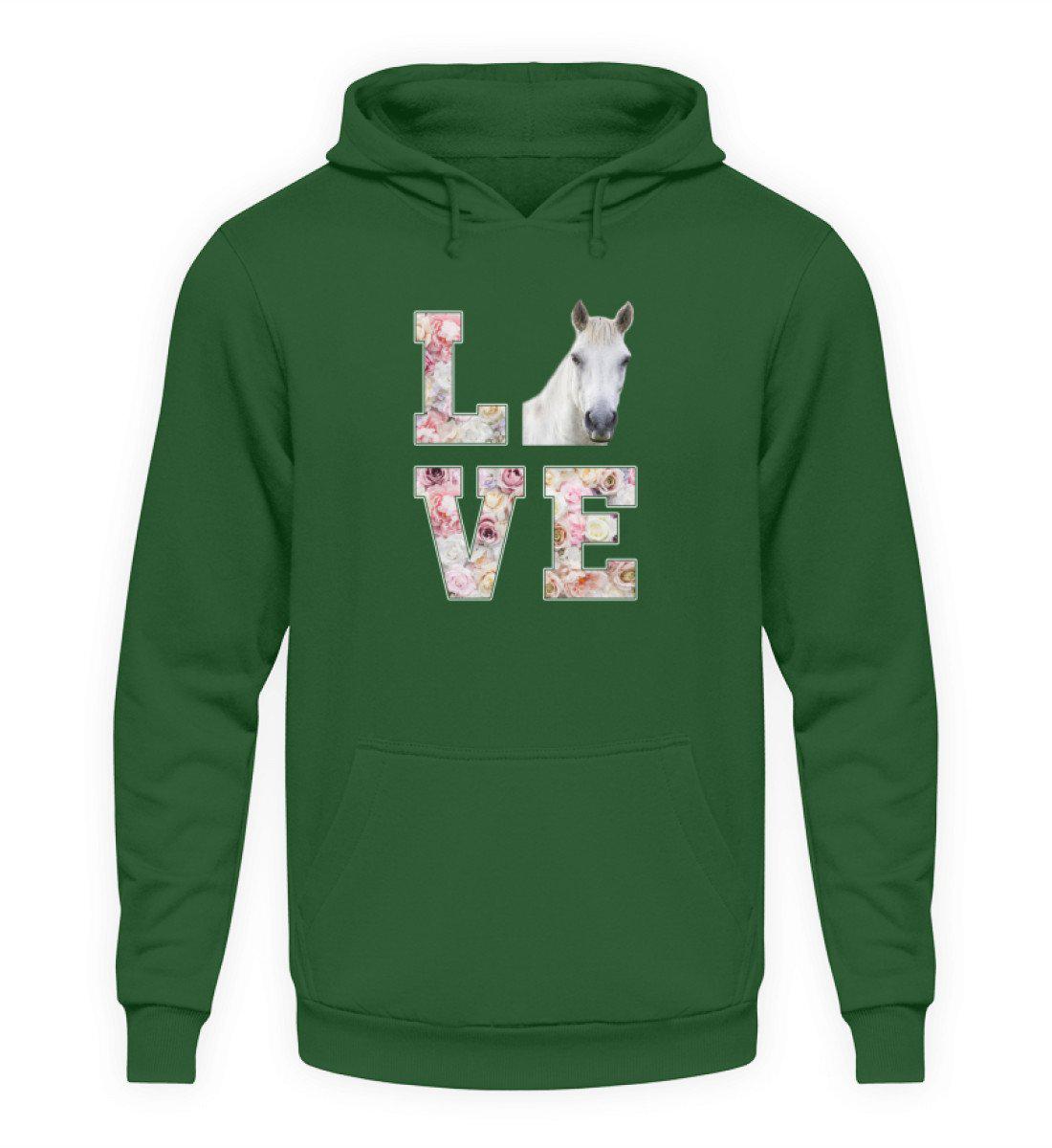 Love Pferd · Unisex Kapuzenpullover Hoodie-Unisex Hoodie-Bottle Green-S-Agrarstarz