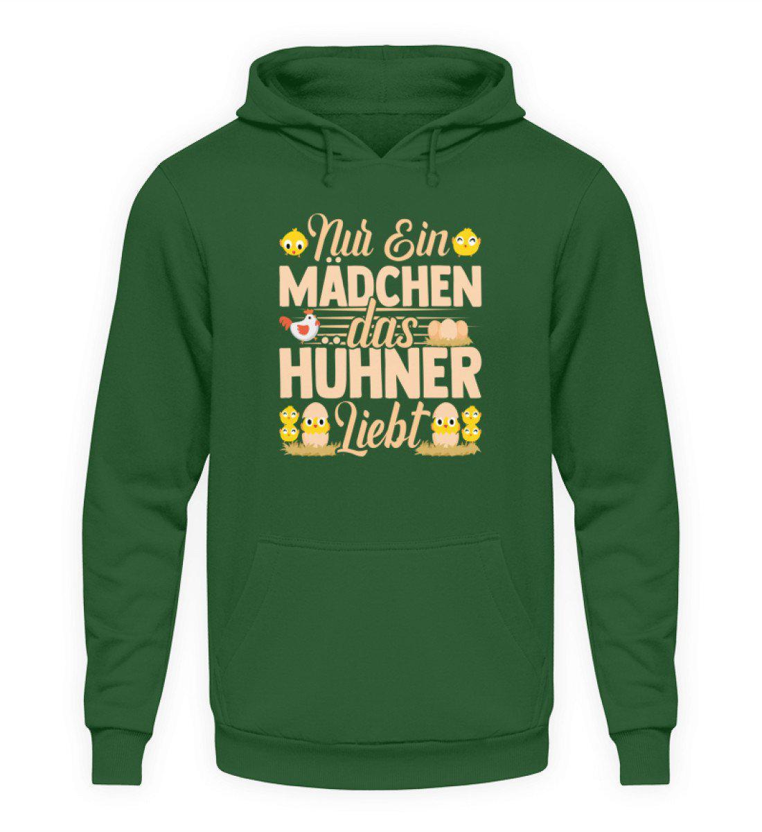 Mädchen das Hühner liebt · Unisex Kapuzenpullover Hoodie-Unisex Hoodie-Bottle Green-S-Agrarstarz